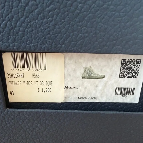 Dior B23 oblique High-Top Sneakers in White Blue and Gray - Picture 10 of 11